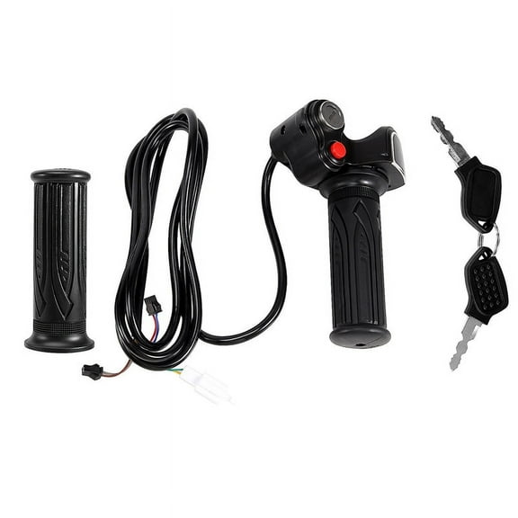 60V Gas Handle Twist Throttle with Battery Indicator&Latching Switch&Lock/Key Electric Scooter Bicycle Part