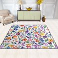 thumbnail image 2 of Yayeee Area Rugs for Living Room 6.7'x4.8' Non Slip Washable Bedroom Floor Carpet, Purple Wildflower Pattern, 2 of 5