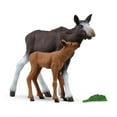 thumbnail image 3 of Schleich Wild Life Mother Moose and Calf Playset - North American Forest Animal Toys Playset with Realistic Natural Mother Moose and Baby Calf, Gift for Toddlers, Kids, Boys, and Girls Ages 3 and Up, 3 of 6