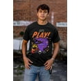 thumbnail image 4 of PACMAN Halloween Lets Play Ghosts Men's Graphic T Shirt Tees Brisco Brands S, 4 of 6