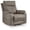 Fossil Gray, variant on Signature Design by Ashley Crestmeade Power Lift Recliner Chair with Heat, Massage, USB Charging - Fossil Gray Faux Leather Electric Lift Chair