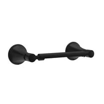 Open Box Delta Lorna Wall Mounted Pivot Arm Toilet Paper Holder Bath Hardware Accessory in Matte Black