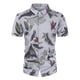 thumbnail image 4 of Camisa de playa de manga corta hawaiana para hombre, camisas informales con botones de verano estampadas Pompotops oipoqjl44855, 4 of 4