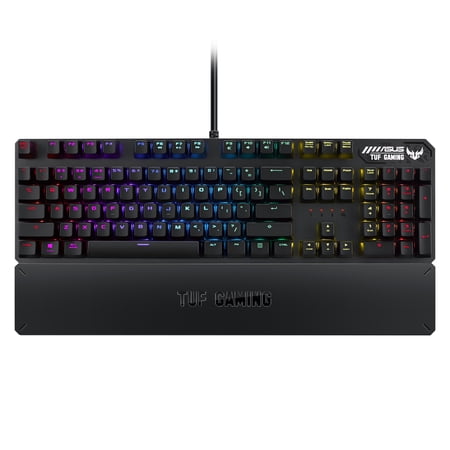 UPC: 0192876630785 | ASUS Mechanical PC Gaming Keyboard for PC – TUF K3 | Programmable Onboard Memory | Dedicated Media Controls  Aura Sync RGB Lighting | Detachable Magnetic Wrist Rest | Highly Durable | Black