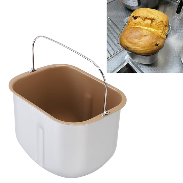 Seau de Cuisson pour Machine à Pain, Acier Inoxydable Haute Résistance Ajustement Précis Revêtement Antiadhésif Casserole Intérieure pour Machine à Pain pour Cuisine Familiale