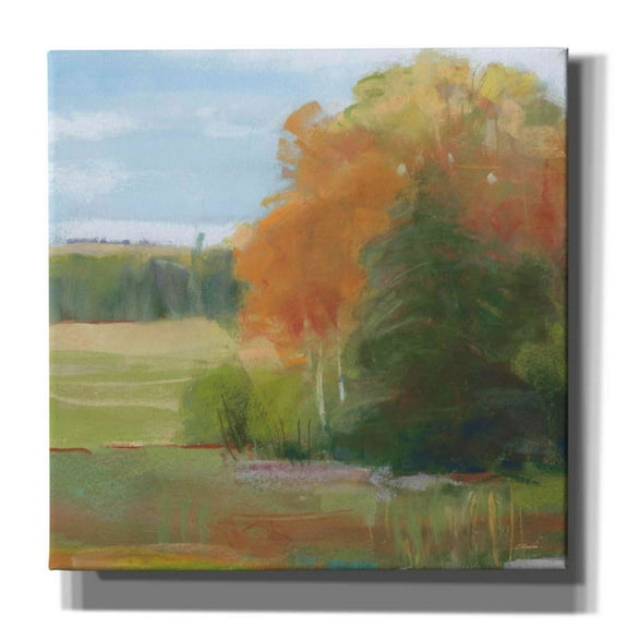 Epic Graffiti 'Abstract Field II Bright Blue Sky' by Carol Rowan, Giclee Canvas Wall Art, 37"x37"