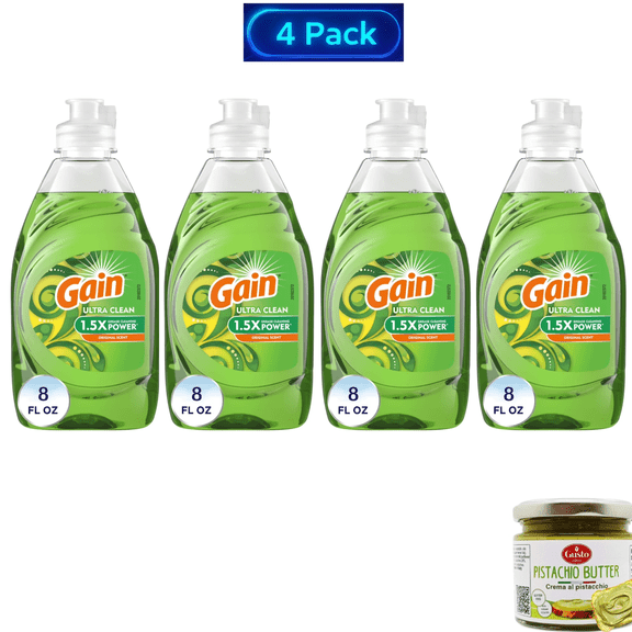 Gain Ultra Dishwashing Liquid Dish Soap, Original Scent, 8 fl oz