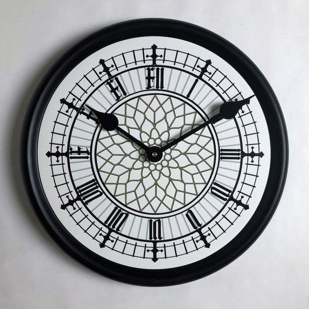 Big Ben White Wall Clock Beautiful Color, Silent Mechanism, Made in