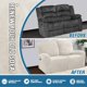 thumbnail image 5 of Fundas de terciopelo elásticas para sillón reclinable, 4 piezas, estilo sillón reclinable, fundas para sillón reclinable, fundas antideslizantes, ajustadas, gruesas, suaves, lavables, GreyIvoryRecliner Loveseat, 5 of 5