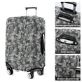 thumbnail image 5 of Pixel Gray Camo Digital Pattern Luggage Cover Fashion Suitcase Cover Baggage Covers Fit 25-28 Inch Luggage (Go Travel), 5 of 5