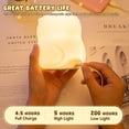 thumbnail image 5 of Night Light for Kids, 7 Color RGB Changing Owls Kids Night Light, Cute Silicone Owls Nightlight for Baby and Toddler Gifts, Kawaii Bedside Lamp for Sleep Aid, Breastfeeding, 5 of 7