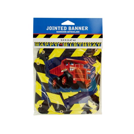 Construction Theme Happy Birthday Banner Walmart Com