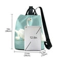 thumbnail image 3 of FORMRS Women's Travel Backpack Purse Anti-Theft Hidden Pockets Casual Shoulder Bag, White Cartoon Swan, 3 of 7