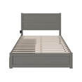 thumbnail image 4 of AFI NoHo Queen Wood Platform Bed with Headboard Footboard & 2 Storage Drawers, Grey, 4 of 7