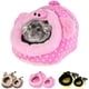 thumbnail image 1 of Cesta de peluche para bebé y conejillo de indias para adultos con cojín extraíble súper suave y cómodo, nido, cama, casa, cueva, refugio cálido, erizo, hámster, chinchilla, ardilla, conejo Ormromra LF-0497, 1 of 4