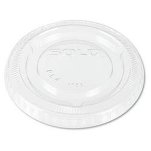 Clear No-Slot Plastic Cup Lid, 3.25-9 oz. Cups