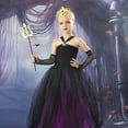 thumbnail image 5 of Zwiiyzr Toddler Baby Girls Halloween Tulle Dress Princess with Accessories Mesh Performance Dress for Girls Halloween Party Dress Up Black, 5 of 9