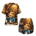 thumbnail image 5 of Lsque Scientist Guinea Pig Women's Short-Sleeved Pajama Set - 2 Piece Soft and Lightweight Sleepwear Set-Large, 5 of 9