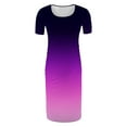 thumbnail image 5 of Frnrwgo Maternity PhotoDress Purple Short Sleeve Maternity Dress Ruched Pregnancy Clothes S-XL, 5 of 6