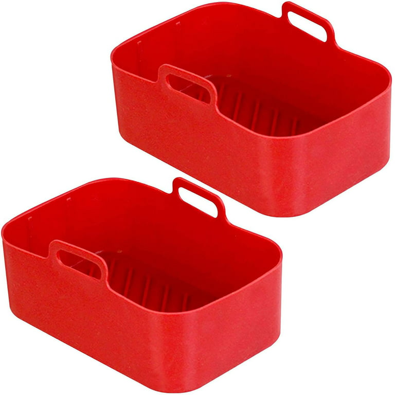 Gpoty 2PCS Silicone Air Fryer Basket compatible with Ninja brand
