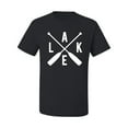 thumbnail image 2 of Wild Bobby, Lake Cross Paddles, Men Graphic Tee, Black, Large, 2 of 4