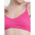 thumbnail image 3 of No Boundaries Women's Smocked Bralette Swim Top, Sizes XXS - XXL, 3 of 5