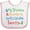 White and Pink, variant on Inktastic North Carolina Grandma Loves Me Boys or Girls Baby Bib