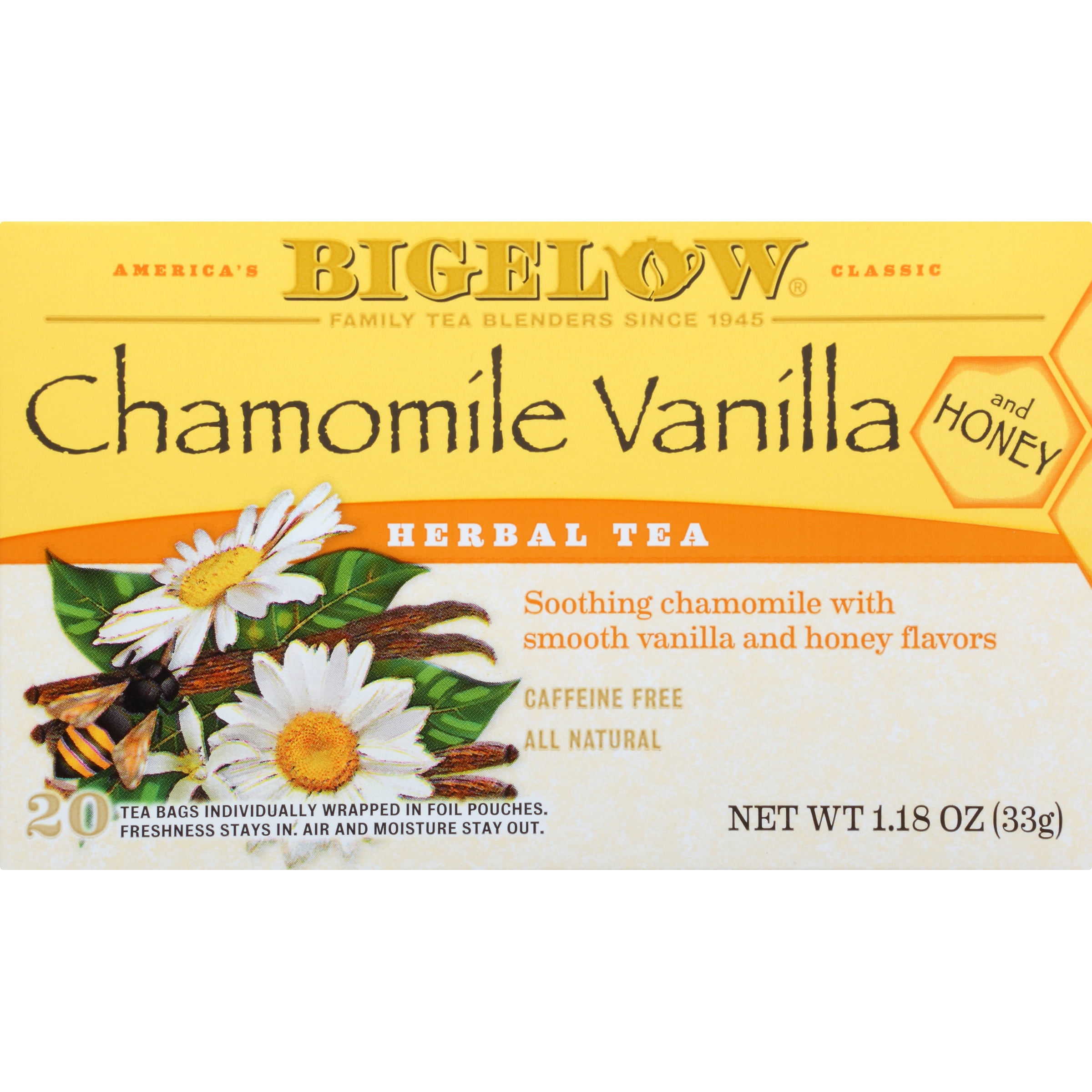 Bigelow Herbal Tea, Chamomile Vanilla And Honey, Tea Bags, 20 Ct