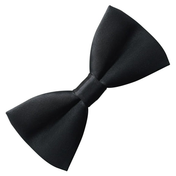 NICEXMAS Black Bow Tie for Men Satin Fabric Smooth Texture Ideal for Suit Formal Wear