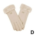 thumbnail image 4 of Women Gloves Autumn WinterCute Furry Warm Mitts Full Finger Mittens 2024, 4 of 8