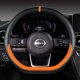 thumbnail image 4 of Funda para volante de coche en forma de D para Nissan X-Trail Qashqai March Serena Micra Kicks 2017-2023 Altima Teana 2019 Sentra 2022, 4 of 4
