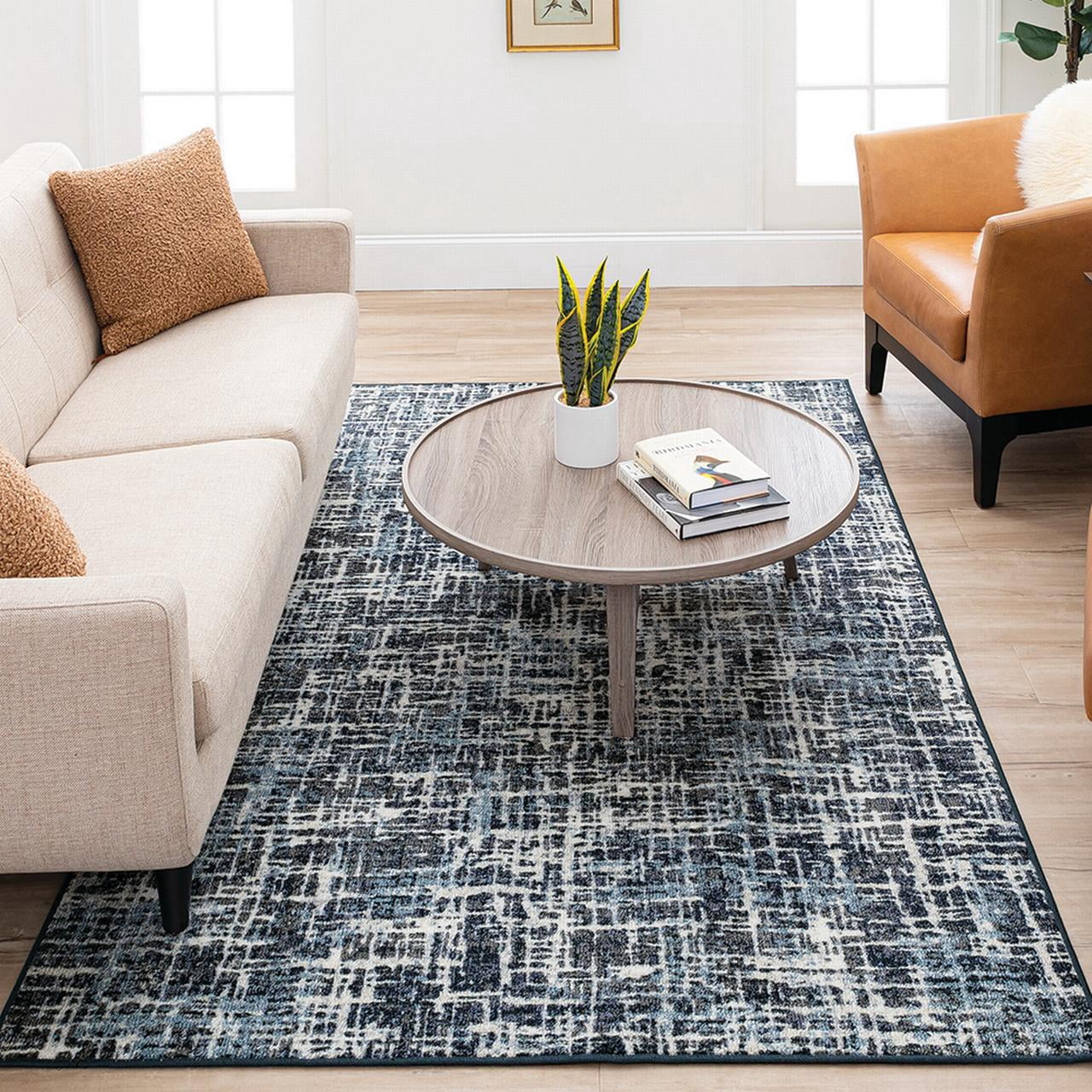 Mohawk Home Cochem Printed Area Rug, Blue, 6' x 9'