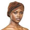 thumbnail image 2 of Fgnfyis Ethnic Bohemian Floral Pleated Turban Headwrap Bandana Headwear for Women H One Size, 2 of 4