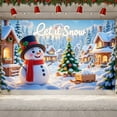 thumbnail image 5 of Snowman Theme Let it Snow Banner Christmas Christmas Banner Let it Snow Design Snow Scene Pattern Snowman Banner for Christmas Party Winter Decoration Home Gathering, 5 of 9