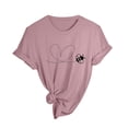 thumbnail image 5 of 2025 T-Shirts à Manches Longues Imprimés pour Femmes Printemps Été Manches Courtes Col Rond, 5 of 5