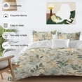 thumbnail image 4 of Sage Green Yellow Botanical Duvet Cover Set, Spring Summer Vintage Soft Duvet Cover Twin Size Bedding Set 4 Pieces, 1 Quiltcover and 2 Pillowcases with Zipper, 1 Bed Sheet for All Seasons, 4 of 9