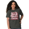 thumbnail image 5 of Single Cool Cute Funny Auntie Aunt Women's Graphic T Shirt Tees Brisco Brands S, 5 of 6