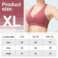 thumbnail image 2 of Ropa interior deportiva para mujer, con almohadillas cruzadas para entrenamiento, yoga, color rosa, 2 of 6
