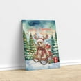 thumbnail image 3 of Merry Christmas Santa Reindeer Antlers Cocker Spaniel Sleigh Xmas Winter Holiday Vertical Matte Canvas Poster Cockers Dog Lover Gifts Wall Art Home Decor - 00023, 3 of 5