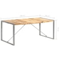 thumbnail image 4 of vidaXL Dining Table 180x90x75 cm Solid Rough Mango Wood, 4 of 5