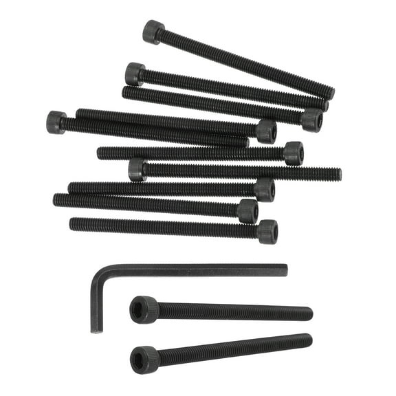 M6 x 80mm Hex Socket Head Screws Cap Bolt, 10 Pack 12.9 Grade Carbon Steel Hexagon Socket Screw  with Hex Wrenches