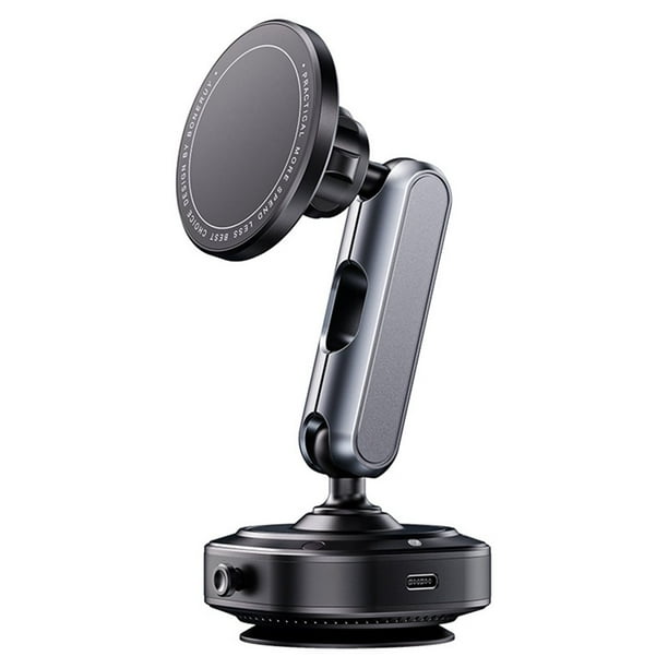 Soporte Magnético para Teléfono Móvil para Coche con Ventosa - Rotación de 360°, Soporte Eléctrico con Ventosa, Universal para Coche
