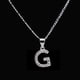 thumbnail image 3 of Dije Letra G Inicial Plata .925 con Cadena de Plata .925, 3 of 4