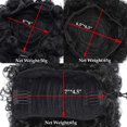 thumbnail image 5 of SEGO Short Afro Curly Puff Ponytail Synthetic Hair Extensions Fluffy Synthetic Drawstring Hair Bun Messy Updo Hairpiece for Women, 5 of 7