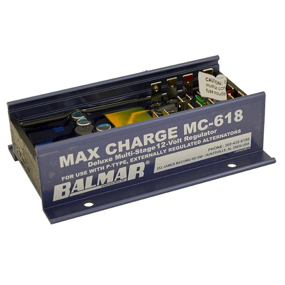Balmar Max Charge MC618 Regulador multietapa sin arnés - 12V