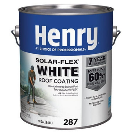 HENRY Protective Roof Coating, 0.9 gal., White