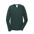 thumbnail image 5 of Port & Company Long Sleeve Performance Blend Tee-L (Dark Green), 5 of 6