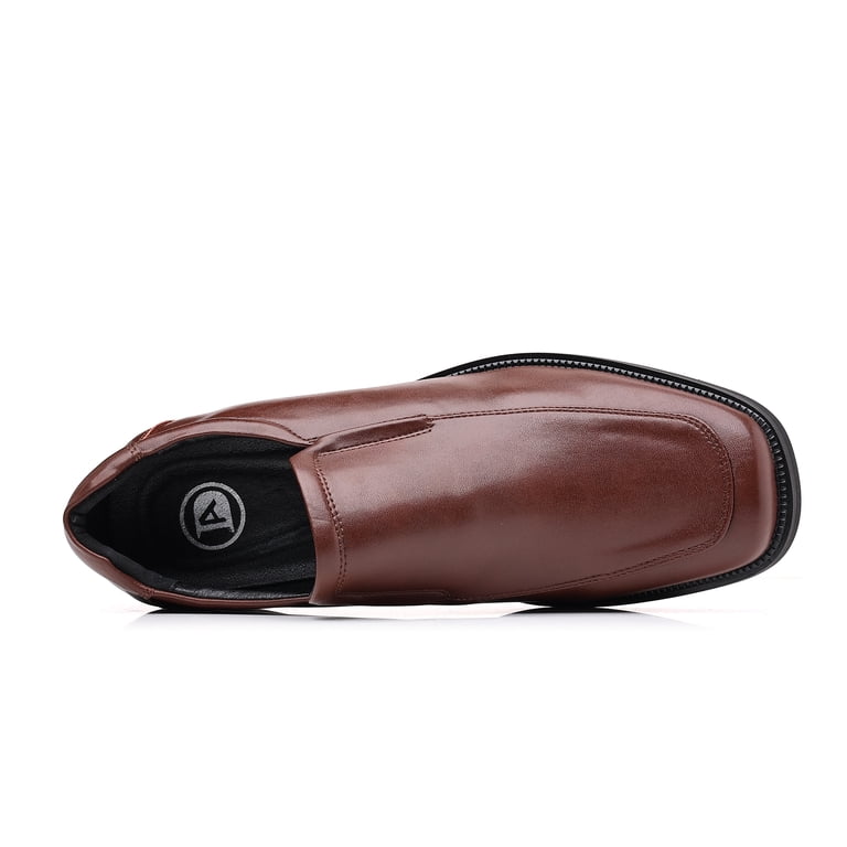 men's dress shoes size 8.5 Rokment for Men Fall Fashion Casual Leather Lace up Pointed Toe Business Office Formal Oxfords Slip on Loafers Dressy Sneakers Brown making them perfect for men who need both style and comfort throughout the day Bottega Venetta men dress shoes