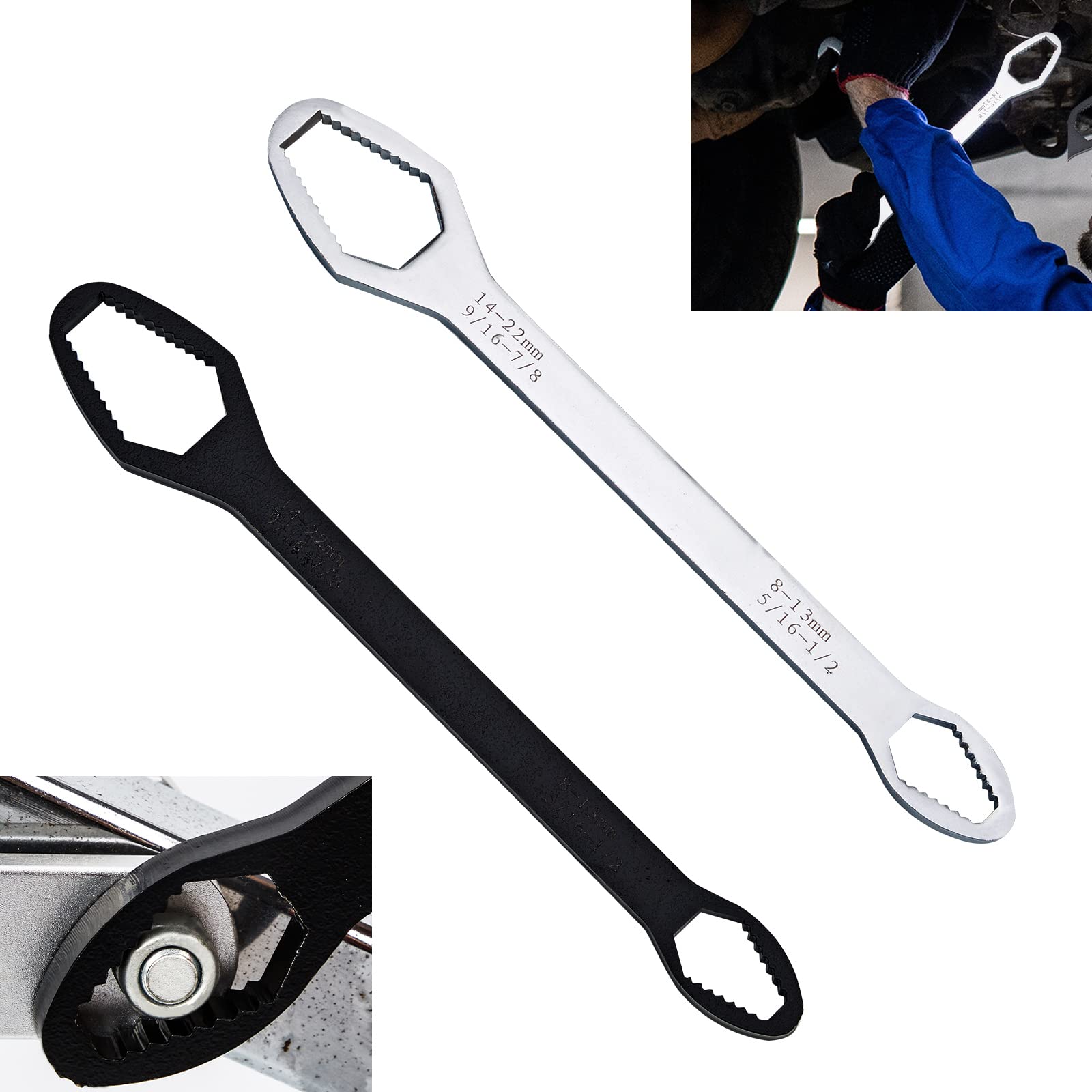 Bathroom Multifunctional Adjustable Wrench,Universal Adjustable Double