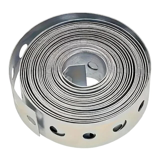 Abrazadera de tubo de metal galvanizado, abrazadera de suspensión para profesionales de la construcción, perforada, reparación, accesorio versátil, co